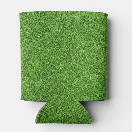 Mooie groene grastextuur vanaf golfbaan blikjeskoeler (Achterkant)