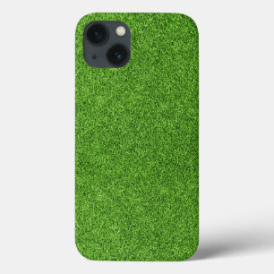 Mooie groene grastextuur vanaf golfbaan iPhone 13 hoesje