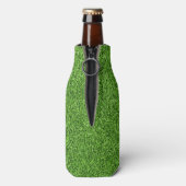 Mooie groene grastextuur vanaf golfbaan flesjeskoeler (Fles Achterkant)