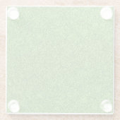 Mooie groene grastextuur vanaf golfbaan glazen onderzetter (Achterkant)