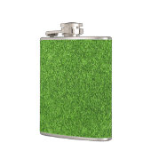 Mooie groene grastextuur vanaf golfbaan heupfles (Links)