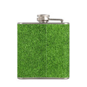 Mooie groene grastextuur vanaf golfbaan heupfles (Achterkant)