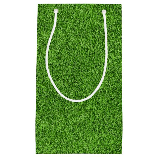 Mooie groene grastextuur vanaf golfbaan klein cadeauzakje (Voorkant)