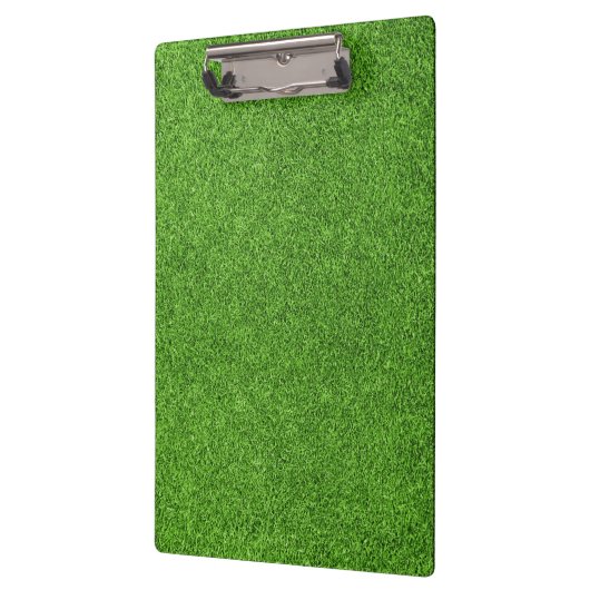 Mooie groene grastextuur vanaf golfbaan klembord (Links)