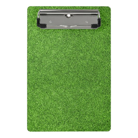 Mooie groene grastextuur vanaf golfbaan mini klembord (Voorkant)