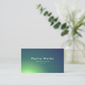 Mooie groene grijze gradiënt visitekaartje (Staand voorkant)