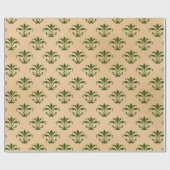 Mooie groene kerst cadeaupapier (Vlak)