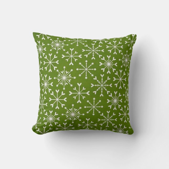 Mooie Groene Kerst Kussen! Kussen (Voorkant)