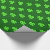 Mooie groene klaver voor St. Patrick's dag Cadeaupapier (Hoek)