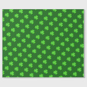 Mooie groene klaver voor St. Patrick's dag Cadeaupapier (Vlak)