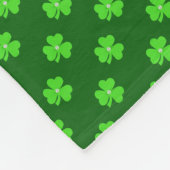 Mooie groene klaver voor St. Patrick's dag Fleece Deken (Hoek)