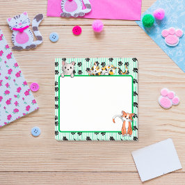 Mooie Groene kleur met poten schattige kittens Post-it® Notes