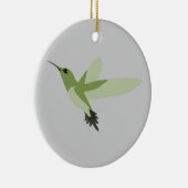 Mooie groene kolibrie keramisch ornament (Rechts)