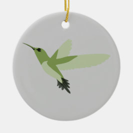 Mooie groene kolibrie keramisch ornament