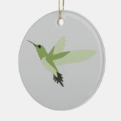 Mooie groene kolibrie keramisch ornament (Links)