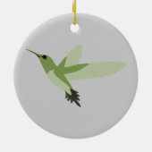 Mooie groene kolibrie keramisch ornament (Achterkant)