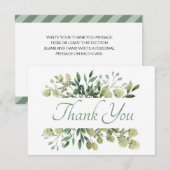 Mooie Groene Kuilvoer Bedankkaart (Voorkant / Achterkant)