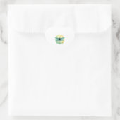 Mooie groene libel Waterverf Art Insect Lo Hart Sticker (Tas)