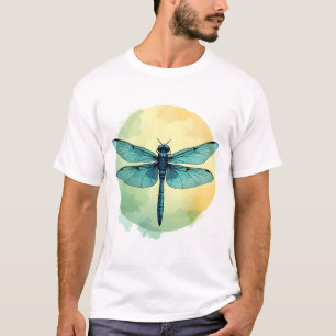 Mooie Groene Libel Waterverftekeningen Insect Lief T-shirt