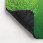 Mooie groene Mandala met Quote Muismat (Hoek)