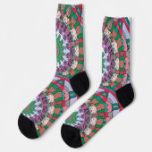 Mooie groene mandala Socks Sokken (Links)