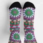Mooie groene mandala Socks Sokken (Top)