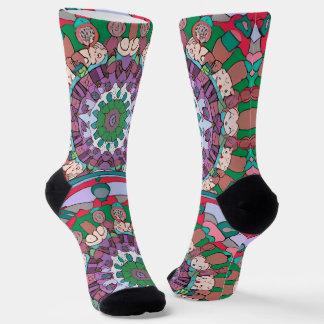 Mooie groene mandala Socks Sokken