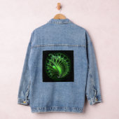 Mooie groene Mandelbrot Denim Jacket (Hangar)