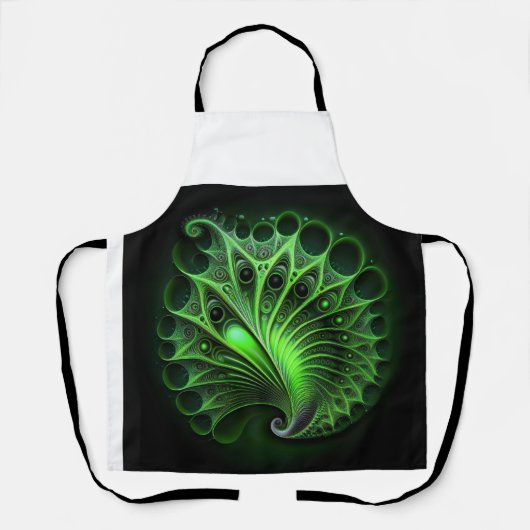 Mooie groene Mandelbrot Schort (Voorkant)