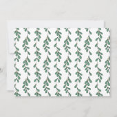 Mooie groene Mistletoe Merry, gehuwd kerstfeest Bedankkaart (Achterkant)