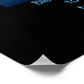 Mooie groene nevel met citaat poster (Hoek)