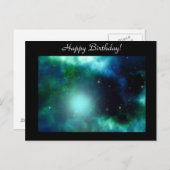 Mooie groene nevel verjaardag briefkaart (Voorkant / Achterkant)