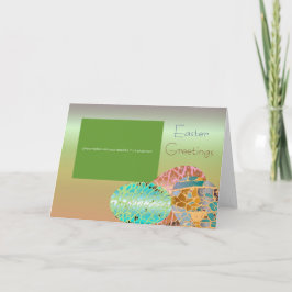 Mooie groene Pasen foto groet Feestdagen Kaart