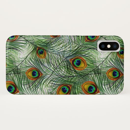 Mooie groene Peacock-doether Case-Mate iPhone Case (Achterkant (horizontaal))