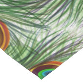 Mooie groene Peacock-doether Tafelkleed (Gekanteld)