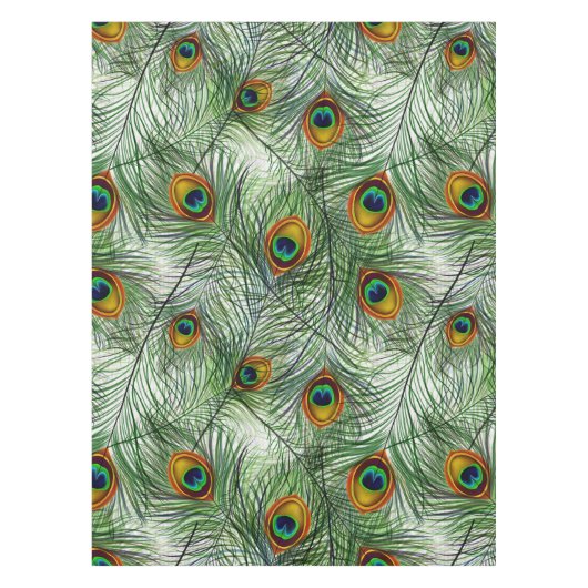 Mooie groene Peacock-doether Tafelkleed (Voorkant)