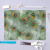 Mooie groene Peacock-doether Tissuepapier (Craft)