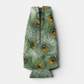 Mooie groene Peacock Feather Flesjeskoeler (Achterkant)