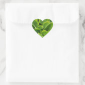 Mooie groene plant hart sticker (Tas)