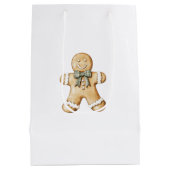 Mooie groene roompjes gemberkoekjes medium cadeauzakje (Achterkant)