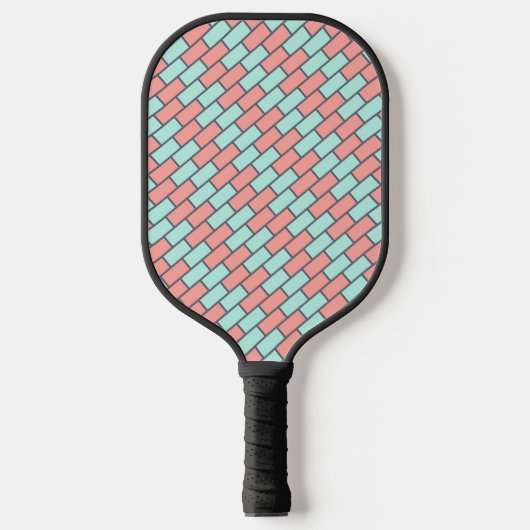 Mooie groene roze baksteen Pro Pickleball Paddle (Voorkant)