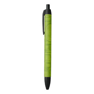 Mooie groene textuurpen! zwarte inkt pen