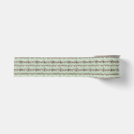 Mooie Groene Toile Kerstbessen En Strikken Grosgrain Lint