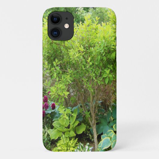 Mooie groene tuinaanleg met hosta's Case-Mate iPhone case (Achterkant)