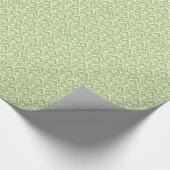 Mooie groene Victoriaans Damask Cadeaupapier (Hoek)
