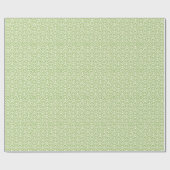 Mooie groene Victoriaans Damask Cadeaupapier (Vlak)