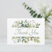 Mooie Groene Voedergewassen Bedankkaart (Staand voorkant)