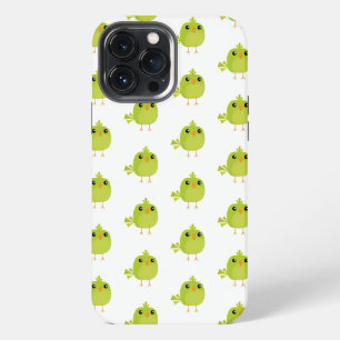 Mooie groene vogel cartoon iPhone 13 pro max hoesje