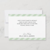 Mooie groene vormgeving bedankkaart (Achterkant)