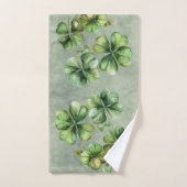 Mooie groene Waterverf Shamrock Bad Handdoek (Handdoek)